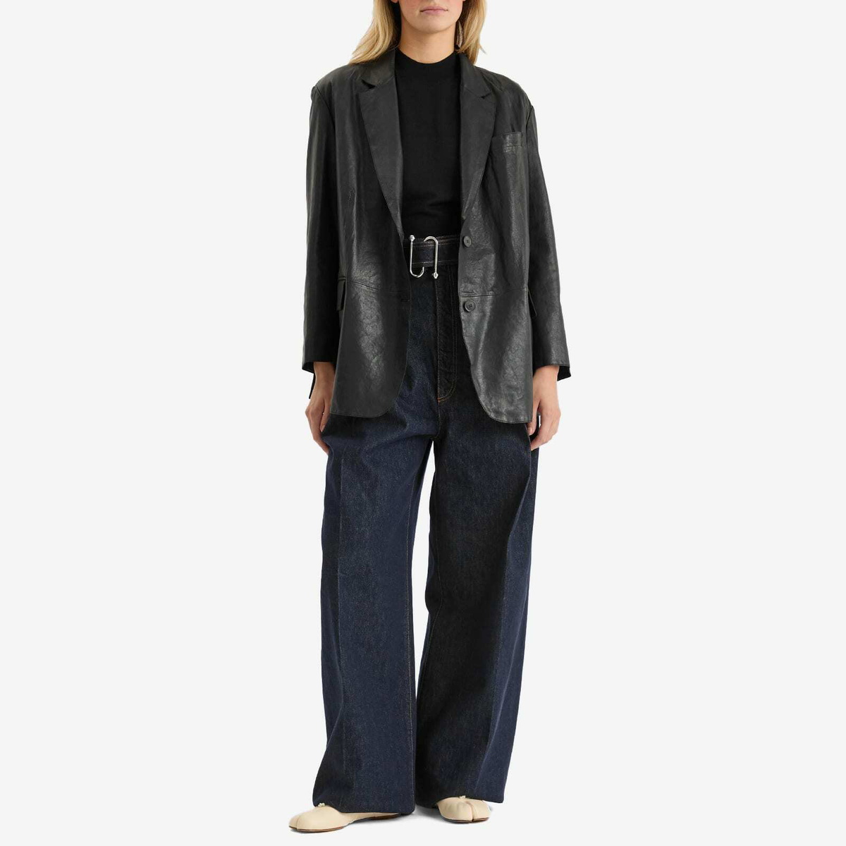 Weekend by Max Mara Women's Marat Leather Jacket in Black