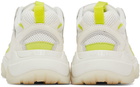 AMIRI White & Yellow Bone Runner Low-Top Sneakers