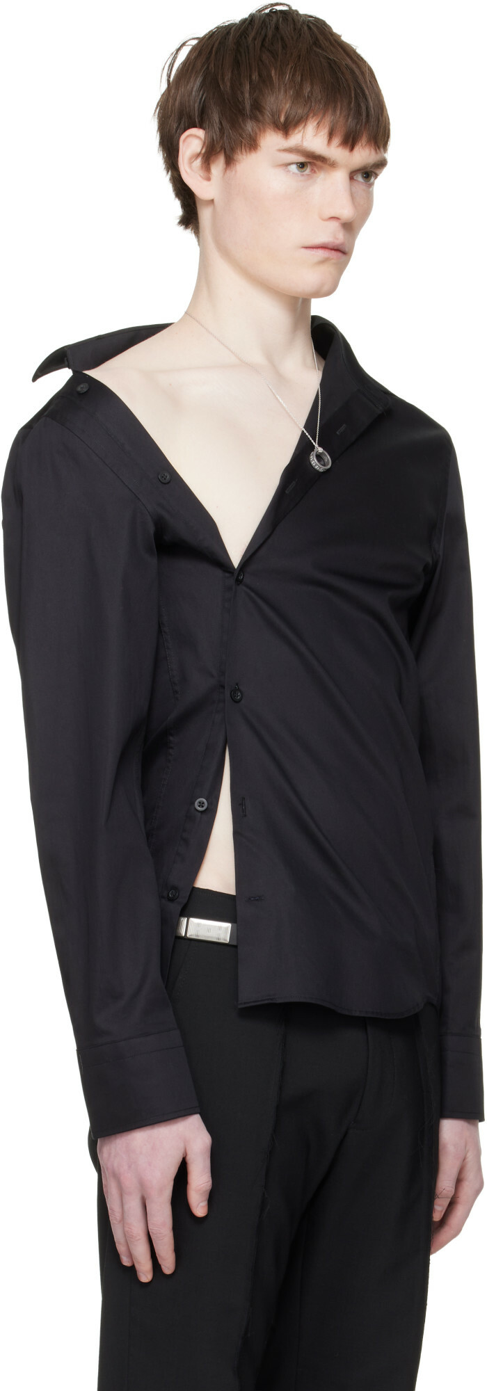 HODAKOVA Black Asymmetric Shirt
