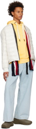 Moncler Yellow Embroidered Drawstring Hoodie
