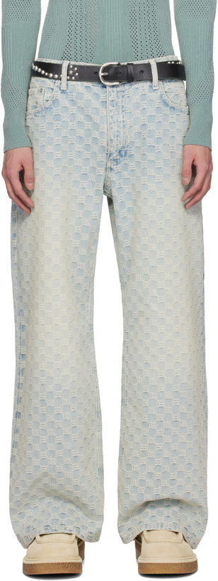 Photo: MISBHV Blue Monogram Jeans