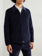 UMIT BENAN - Quebec Cotton and Cashmere-Blend Corduroy Jacket - Blue