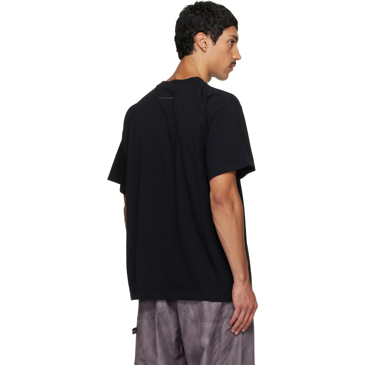 MM6 Maison Margiela Black Logo Patch T-shirt