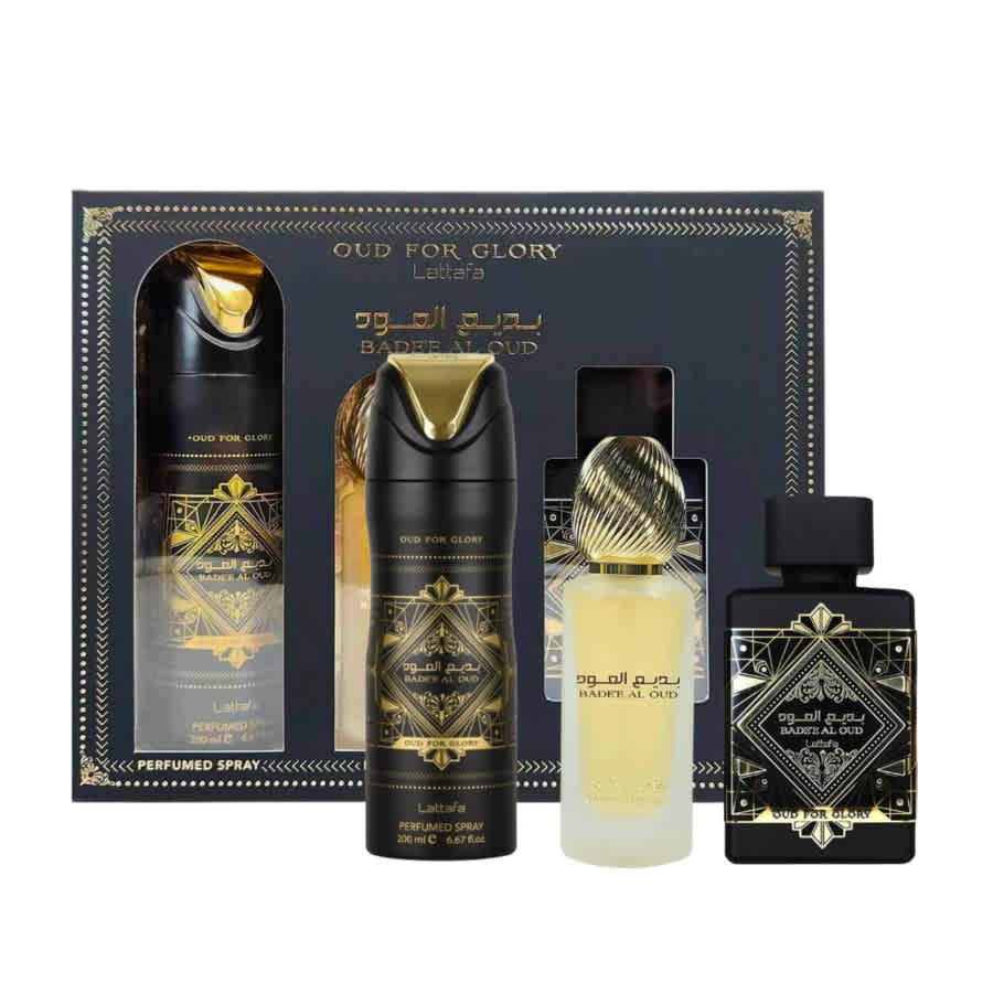 Lattafa Unisex Bade'e Al Oud Oud for Glory Gift Set Fragrances 6290360599984