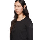 Moncler Black Logo Patch Long Sleeve T-Shirt