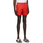 Balenciaga Red Nylon Running Shorts