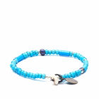 Mikia Men's Beaded Bracelet in Blue