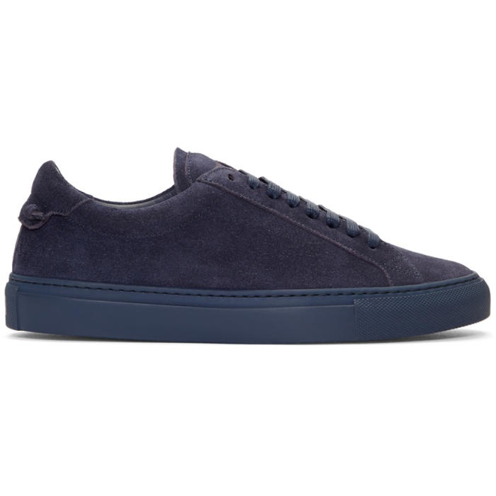 Photo: Givenchy Navy Suede Urban Knots Sneakers