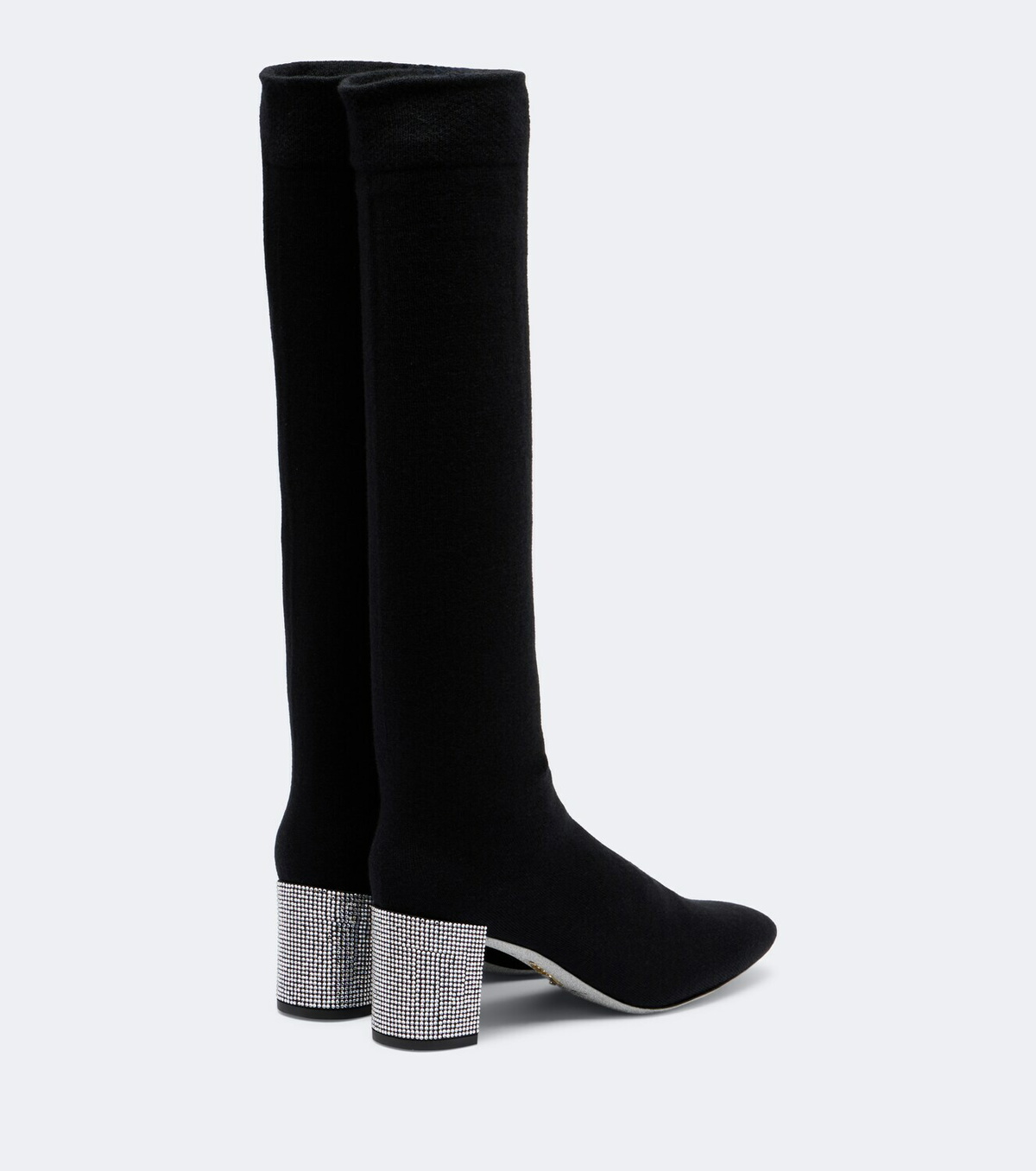Rene Caovilla Sonia crystal-embellished knee-high boots