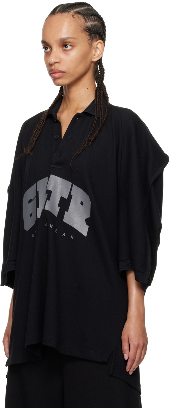 トップス jean paul gaultier x shayne oliver polo Jean Paul Gaultier Black Shayne Oliver Edition 'The GLTR' Polo