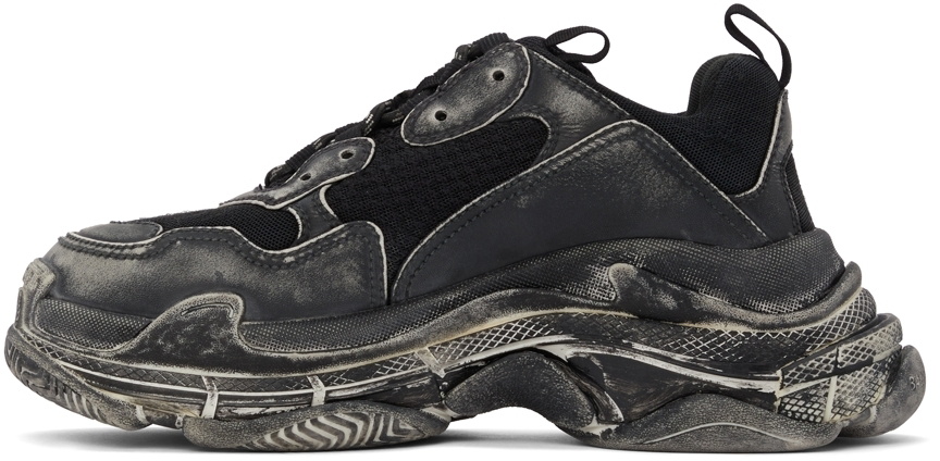 Balenciaga Black Faded Triple S Sneakers Balenciaga