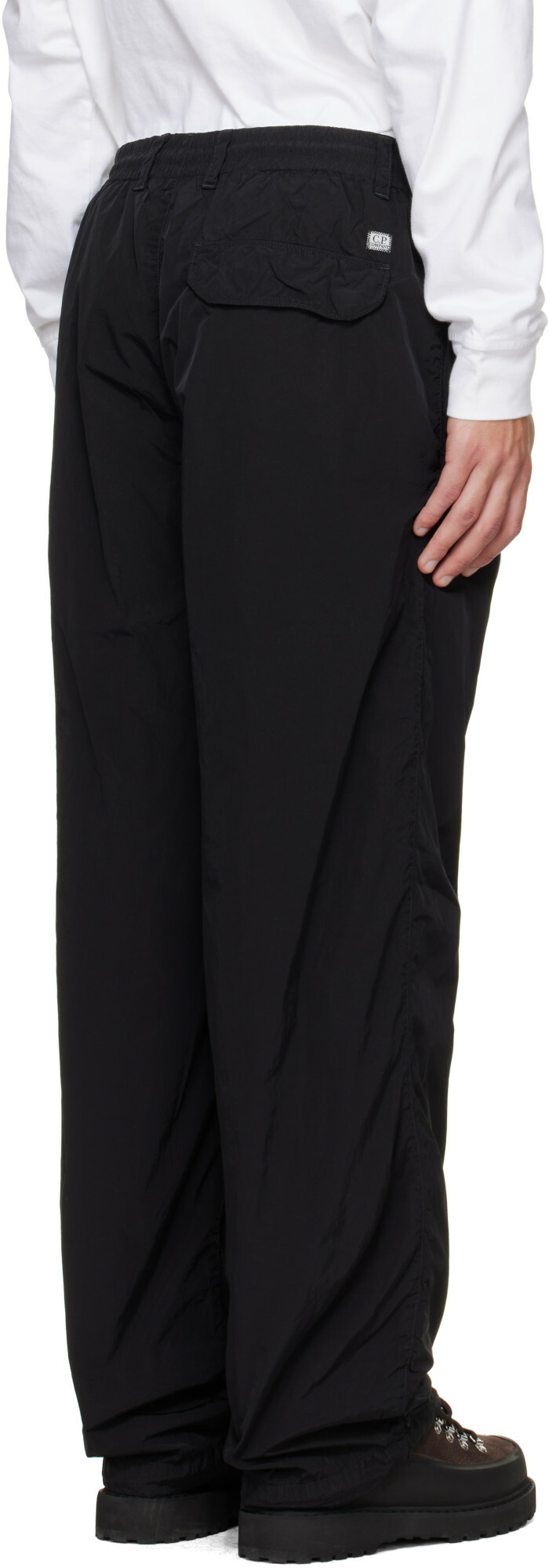 C.P. Company Black Chrome-R Regular Lens Cargo Pants