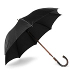 Francesco Maglia - Chestnut Wood-Handle Umbrella - Black