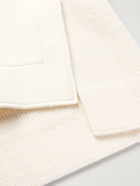 Ermenegildo Zegna - Panelled Wool Polo Shirt - White