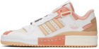 adidas Originals Off-White & Pink Forum Exhibit Low Sneakers