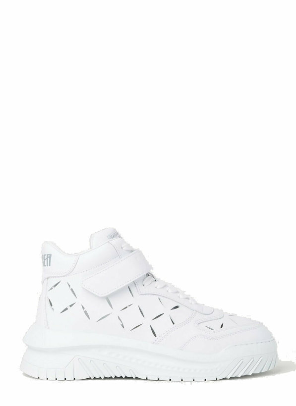 Photo: Versace Perforated Sneakers male White