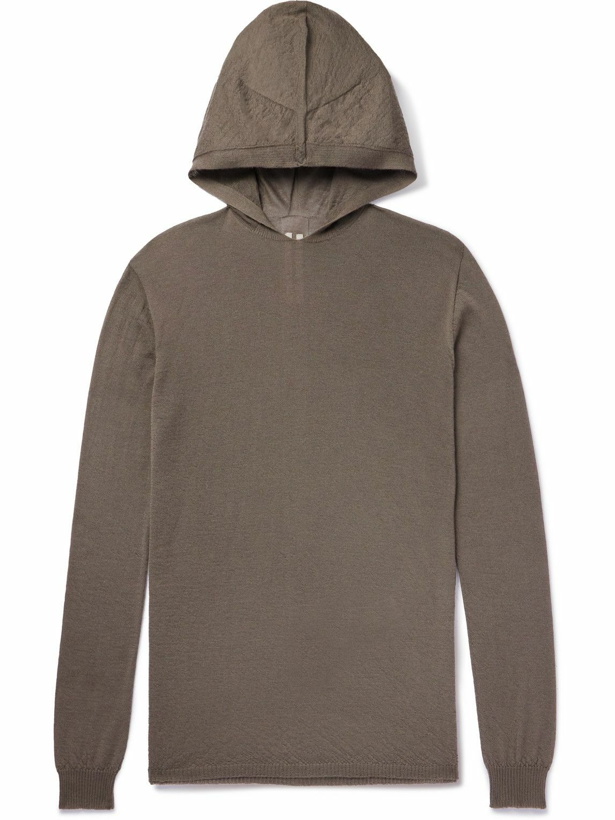 Photo: Rick Owens - Cashmere Hoodie - Brown