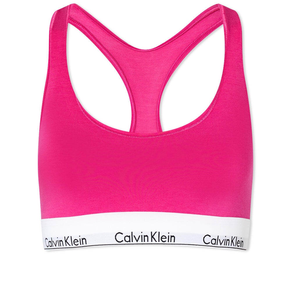 Calvin Klein Ck One Cotton Unlined Bralette Pink/Solar