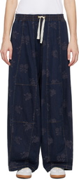 NEEDLES Navy H.D. Denim Lounge Pants