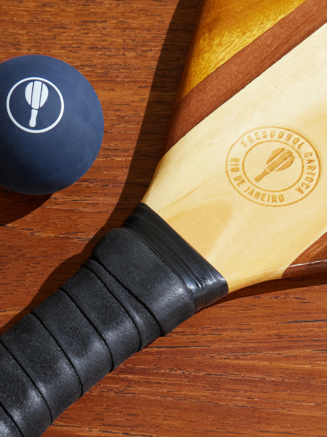 Frescobol Carioca - Leblon Wooden Beach Bat and Ball Set