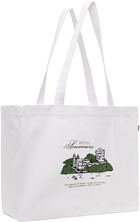 A.P.C. White JJJJound Edition 'Hôtel Souvenirs' Tote