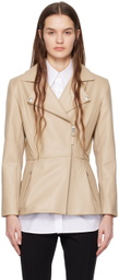 MACKAGE Beige Day Leather Jacket