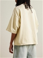 Fear of God - Oversized Printed Cotton-Jersey T-Shirt - Yellow