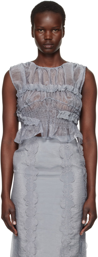 Photo: Cecilie Bahnsen Gray Uphi Tank Top