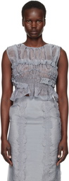 Cecilie Bahnsen Gray Uphi Tank Top