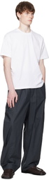 Bottega Veneta Gray Resinated Cotton Trousers