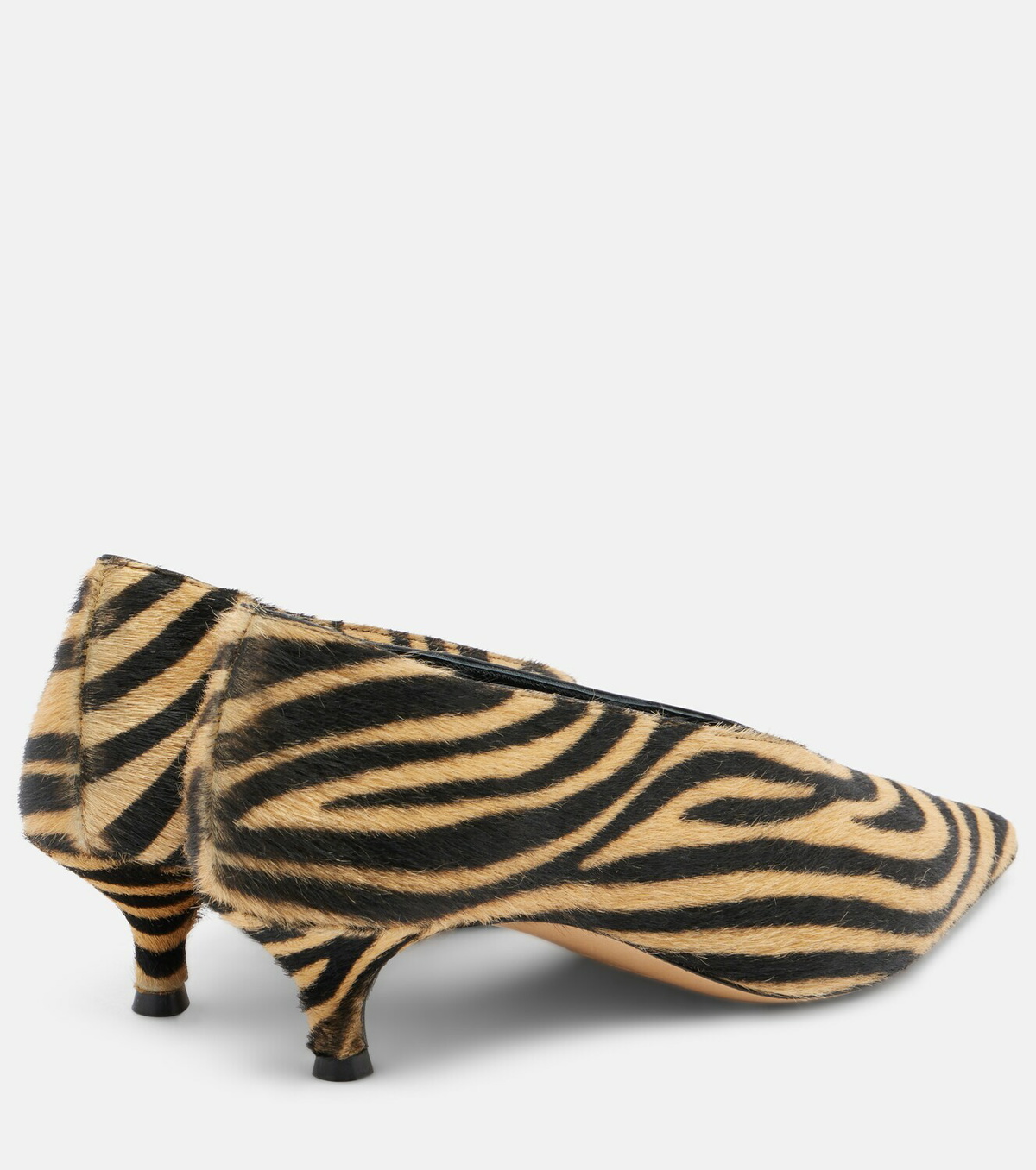 Le Monde Béryl Babouche 40 zebra-print calf hair pumps