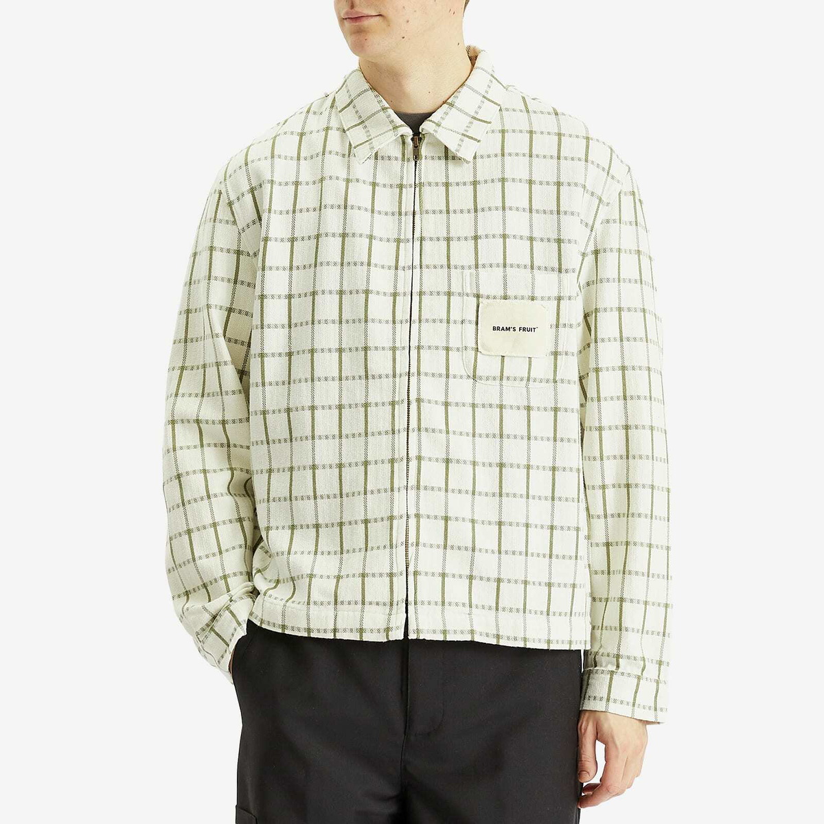 Bram's Fruit Men's Tea Cloth Shirt Jacket in Green