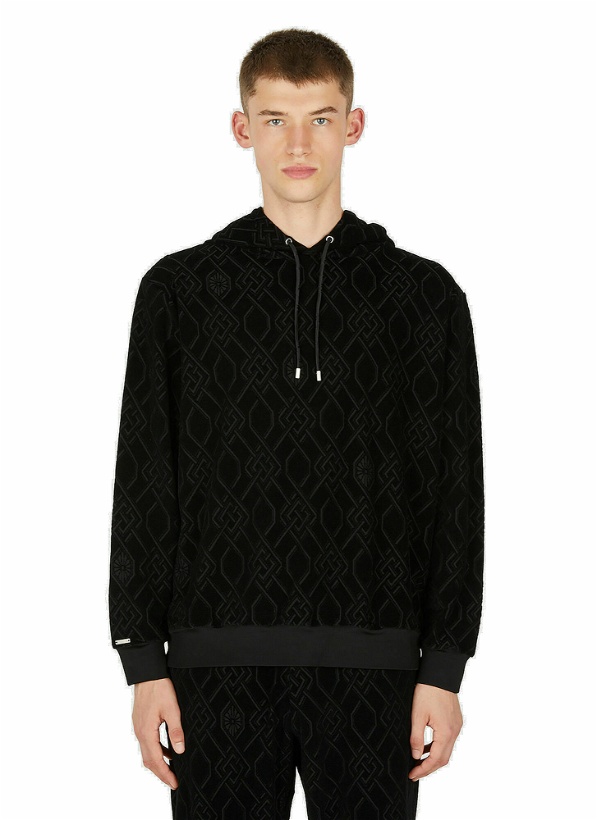 Photo: Monogram Hooded Sweatshirt in Black