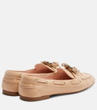 Roger Vivier Boat Strass embellished suede boat shoes