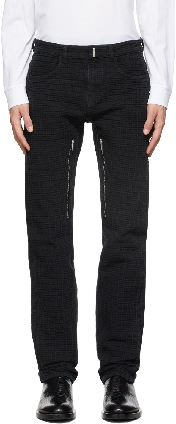 Givenchy Matthew Williams 4G Jacquard Logo Spats Leggings Bottoms BW50S44ZAQ black XS