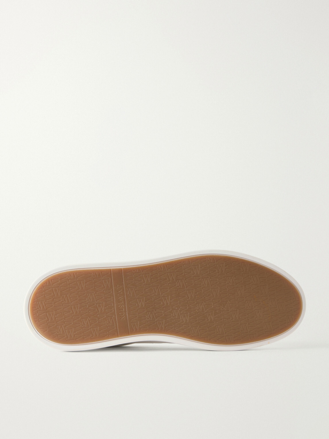 J.M. Weston - On Time Suede-Trimmed Leather Sneakers - White