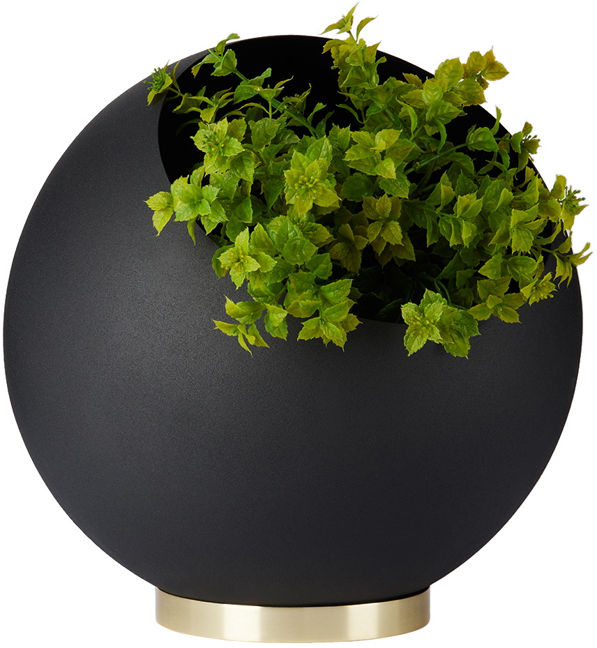 AYTM Black Globe Flower Pot AYTM