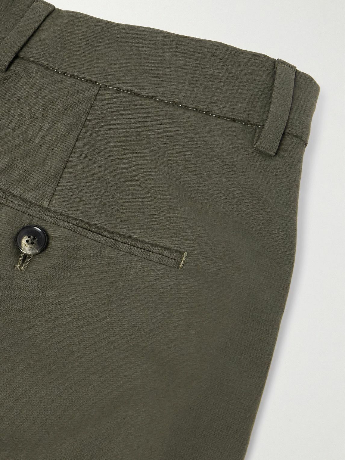 Loro Piana - Jarno Straight-Leg Stretch-Cotton Bermuda Shorts - Green