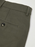 Loro Piana - Jarno Straight-Leg Stretch-Cotton Bermuda Shorts - Green