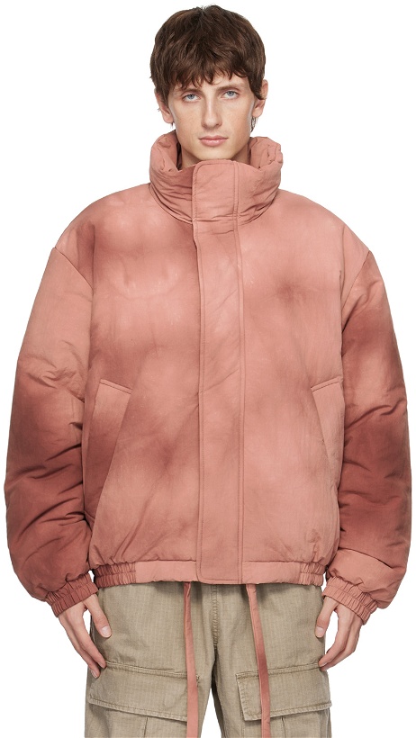 Photo: Acne Studios Red Garment-Dyed Puffer Jacket