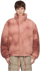 Acne Studios Red Garment-Dyed Puffer Jacket