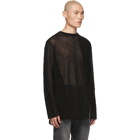 Yohji Yamamoto Black Rock Peel Sweater