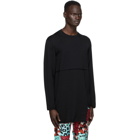 Comme des Garcons Homme Plus Black Worsted Yarn Crewneck Sweater