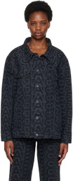 Marc Jacobs Black 'The Monogram' Denim Jacket