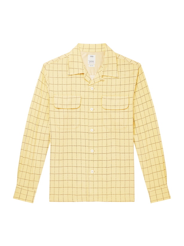 Photo: Visvim - Carrow Convertible-Collar Checked Wool Shirt - Yellow