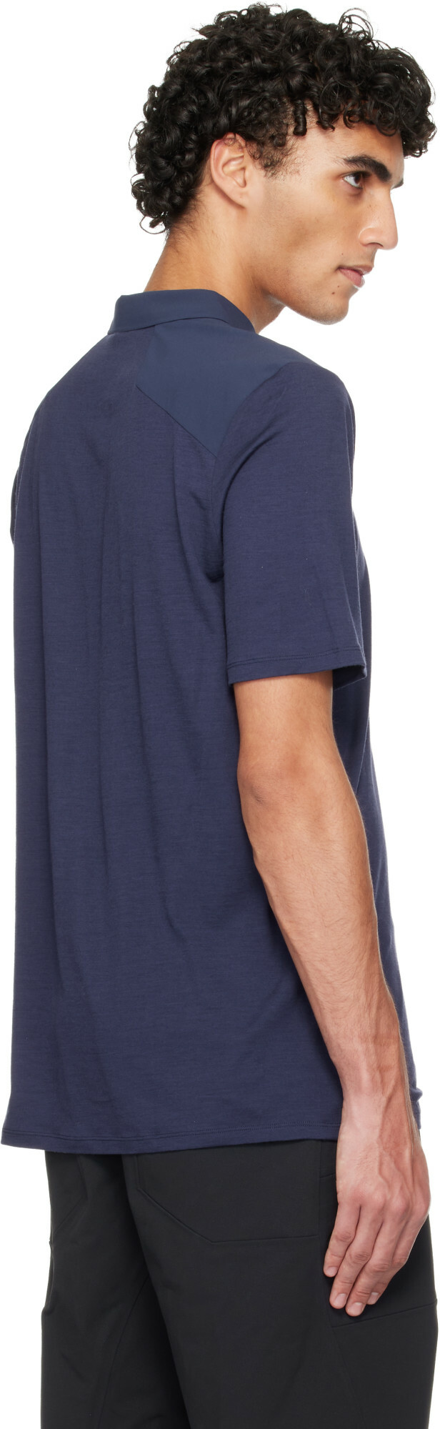 Veilance Navy Frame SS Polo