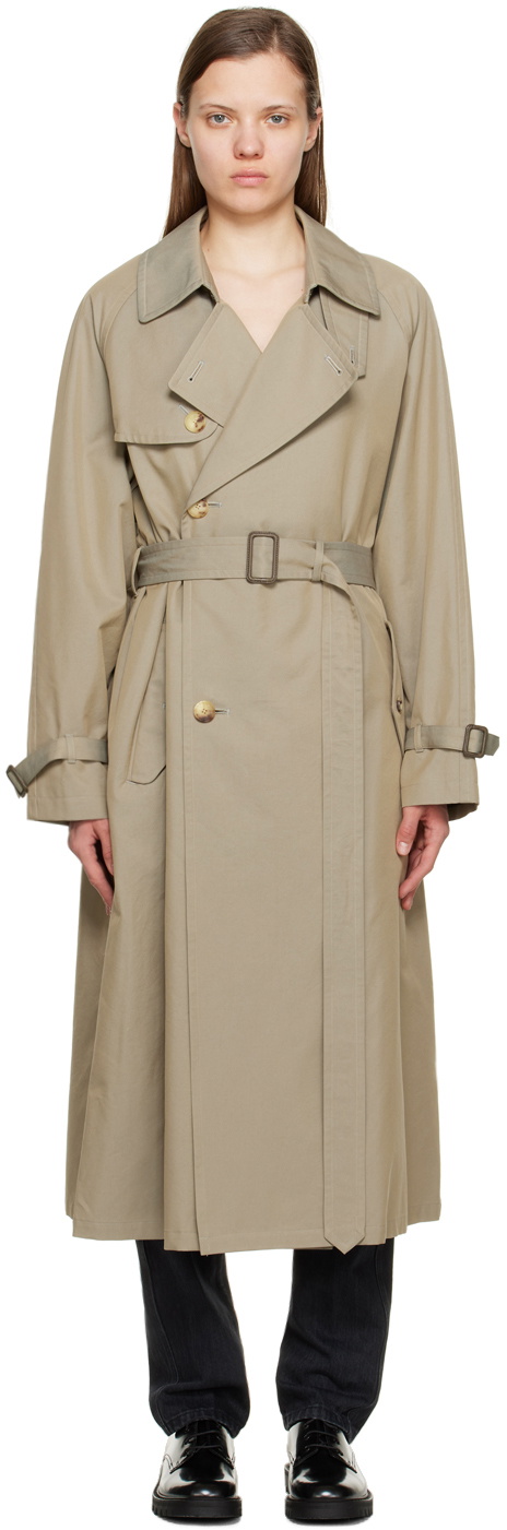 AURALEE Gray Washed Finx Coat Auralee