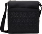 Ferragamo Black Embossed Gancini Crossbody Bag
