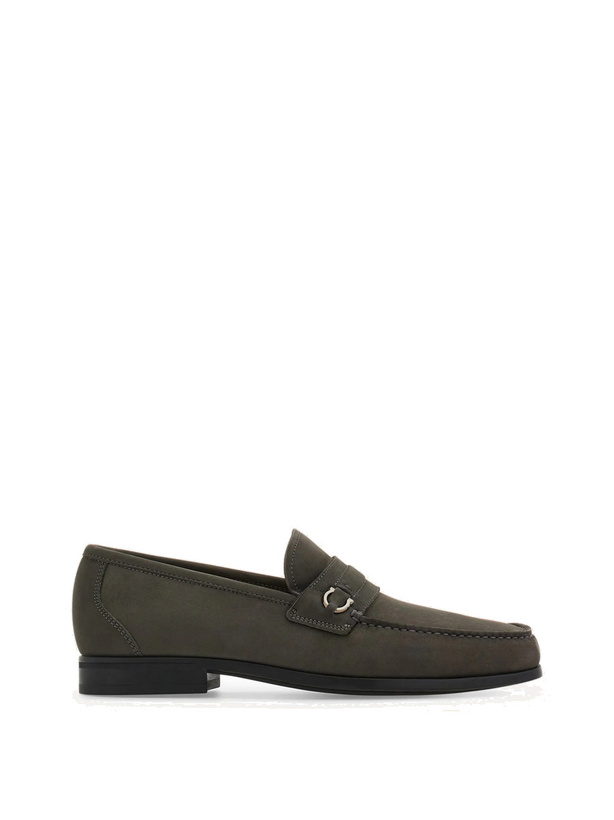 Photo: Ferragamo Mens Gancini loafer in Grey
