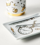 Fornasetti Oggetti Sparsi porcelain decorative tray
